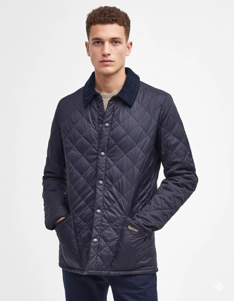 Heritage Liddesdale Quilted Mens Jacket - Navy