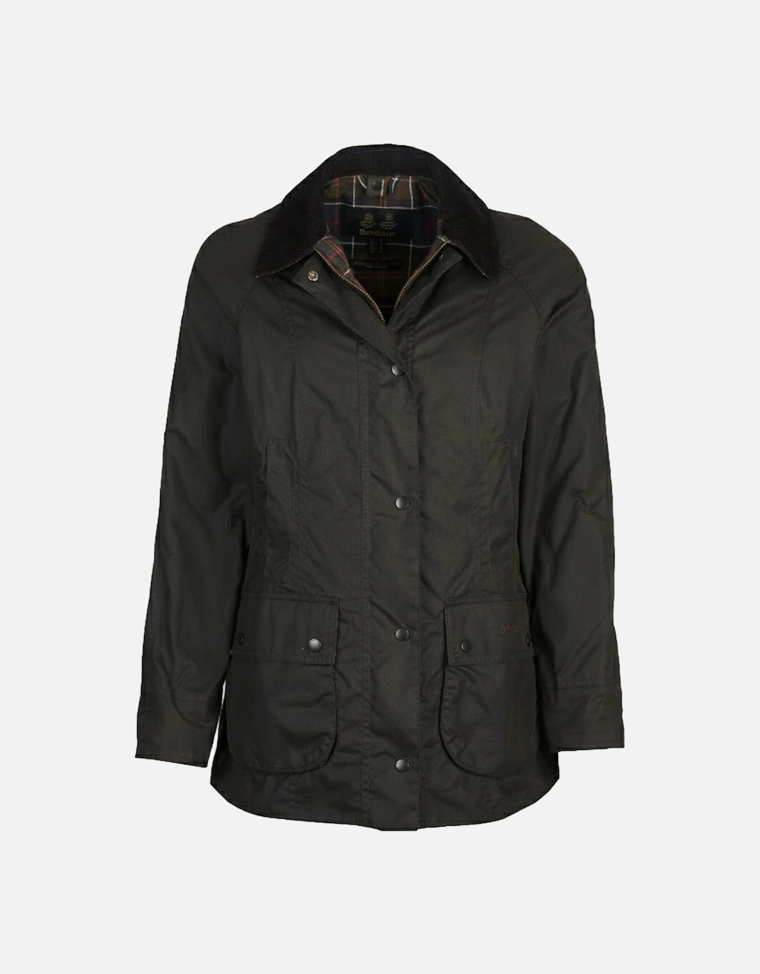 Women's Barbour Classic Beadnell Ladies Wax Jacket - Green - Size: 12