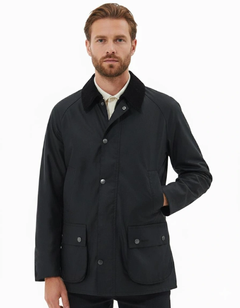 Ashby Mens Wax Jacket - Black/Classic