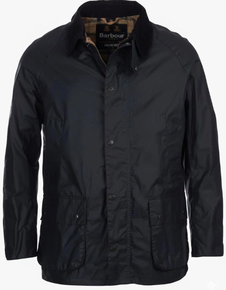 Ashby Mens Wax Jacket - Black/Classic