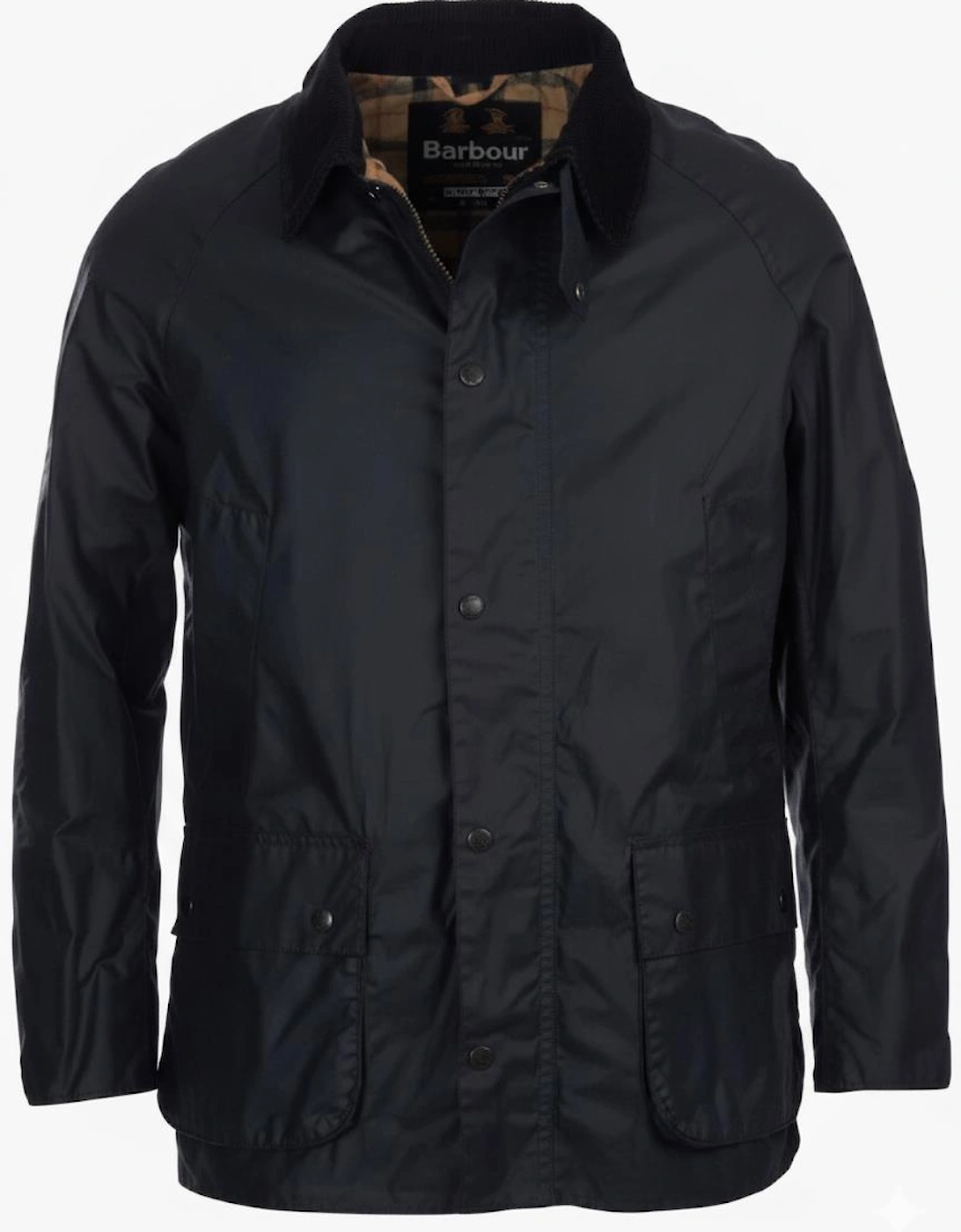 Men's Barbour Ashby Mens Wax Jacket - Black/Classic - Size: 38/Regular