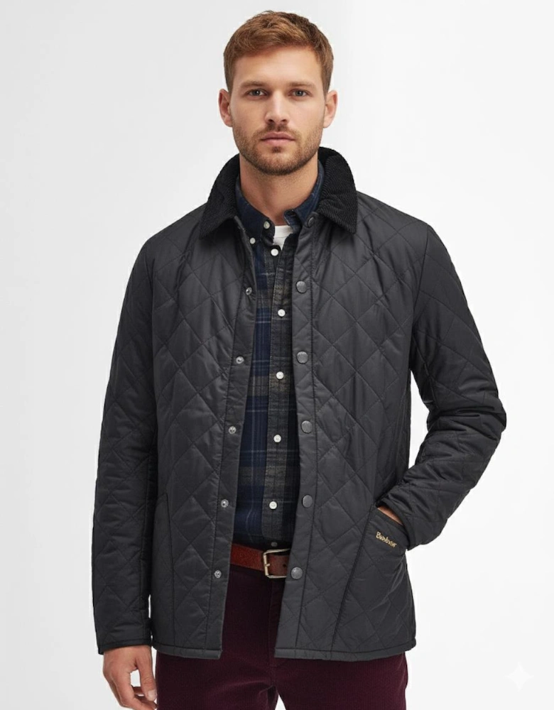 Heritage Liddesdale Quilted Mens Jacket - Black