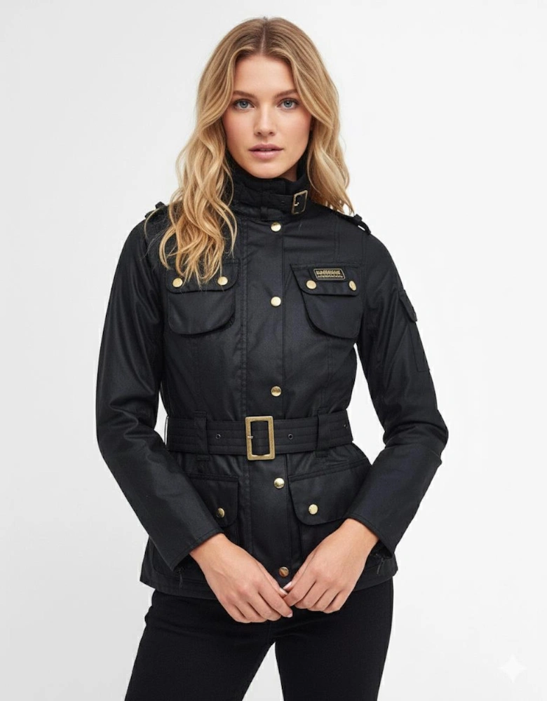Womens Wax Jacket - Black