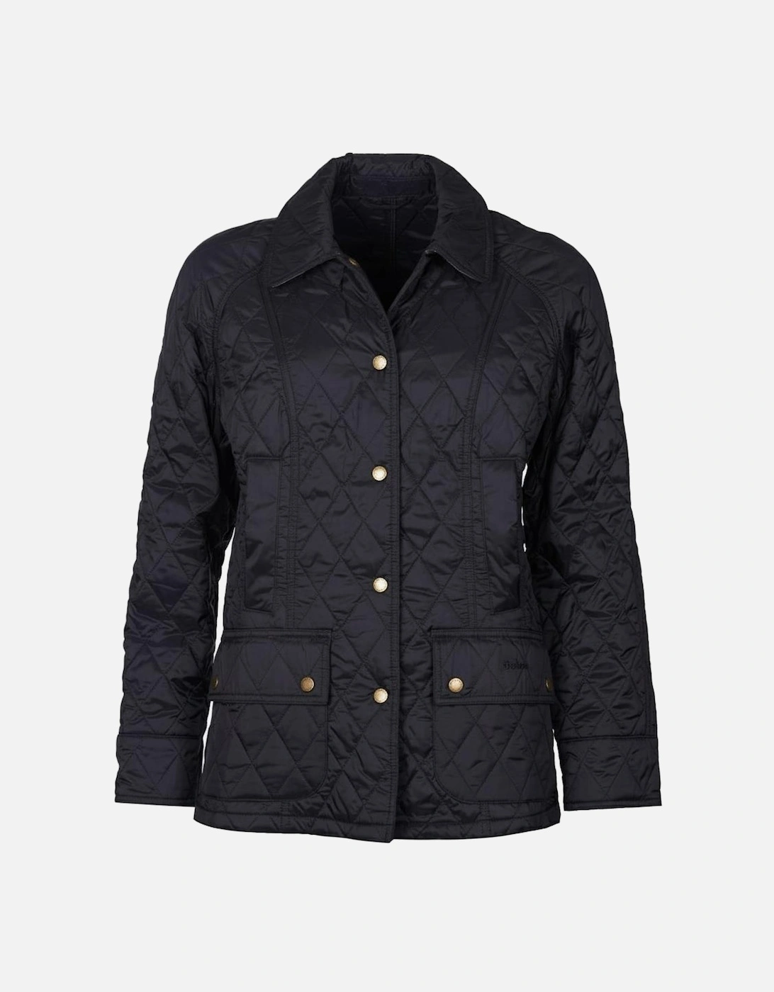 Summer Beadnell Womens Quilted Jacket - Black, 10 of 9