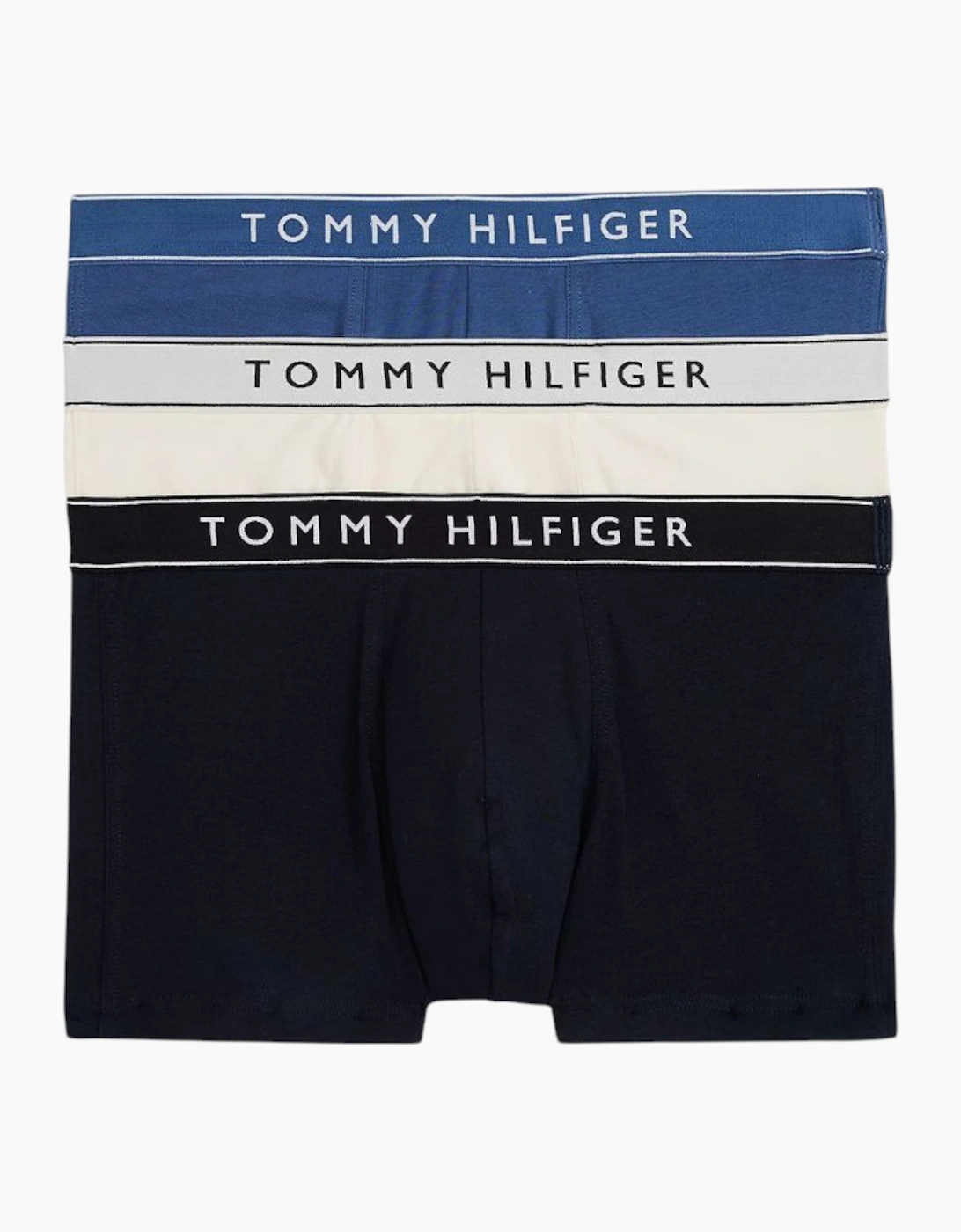 Tommy Hilfiger Men's Black Hipster Trunks Everyday Essential Cotton Boxers Stretch Fit - Size 33/32/32