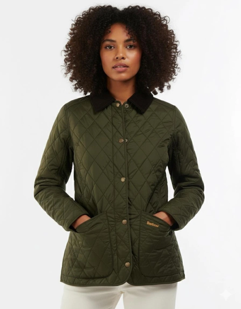 Annandale Quilted Womens Jacket - Olive