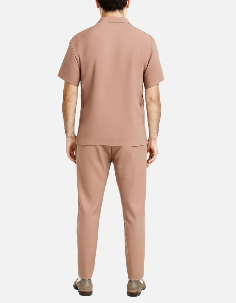 Mens Shirt Trousers Set Anti Wrinkle
