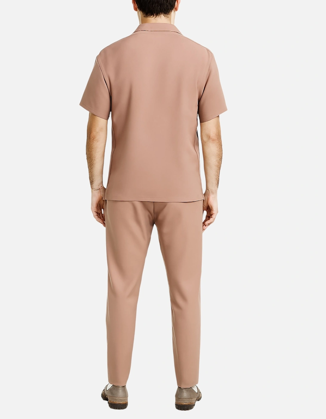 Mens Shirt Trousers Set Anti Wrinkle