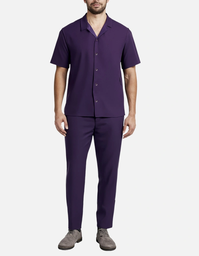 Mens Shirt Trousers Set Anti Wrinkle