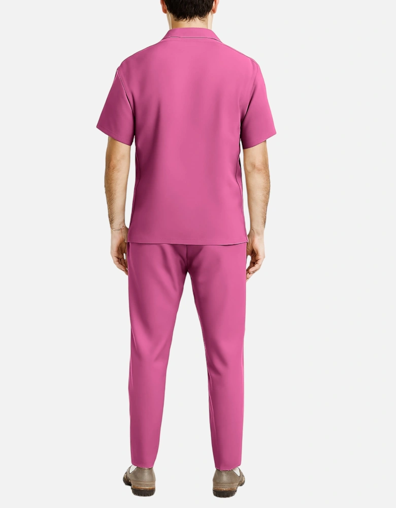 Mens Shirt Trousers Set Anti Wrinkle
