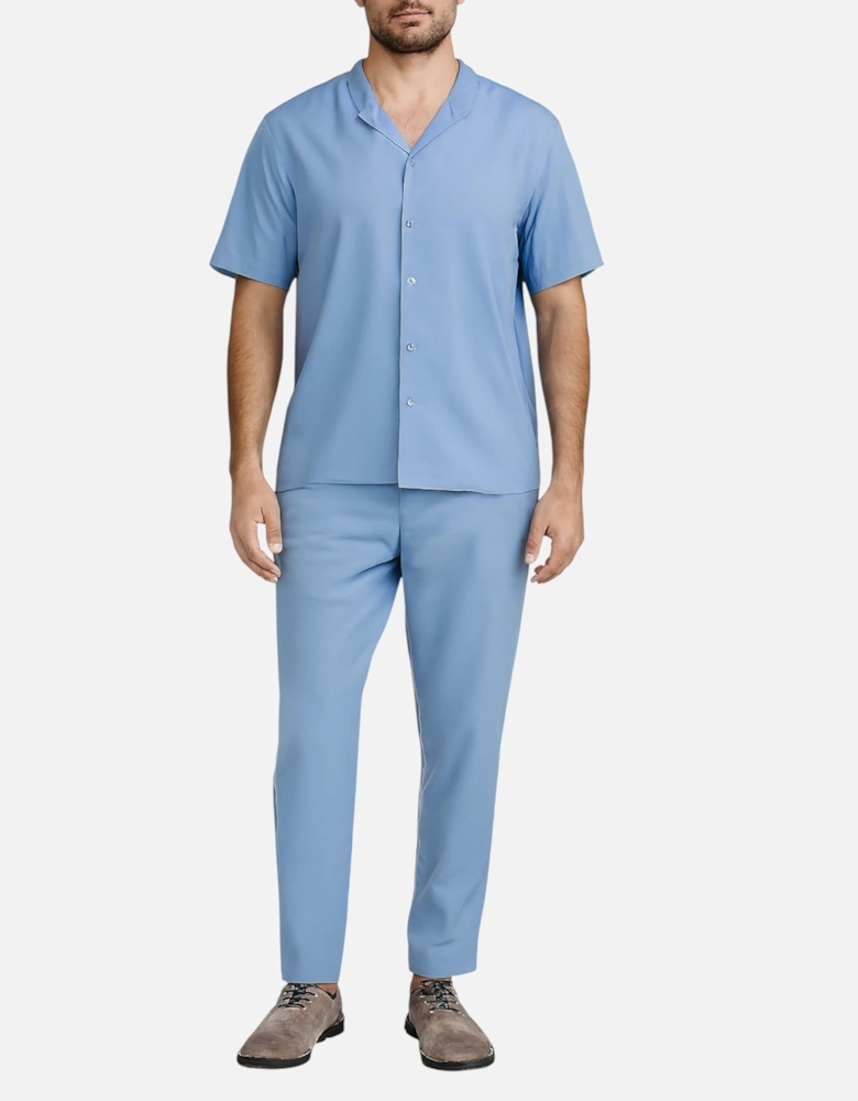 Mens Shirt Trousers Set Anti Wrinkle