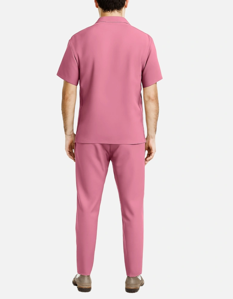Mens Shirt Trousers Set Anti Wrinkle
