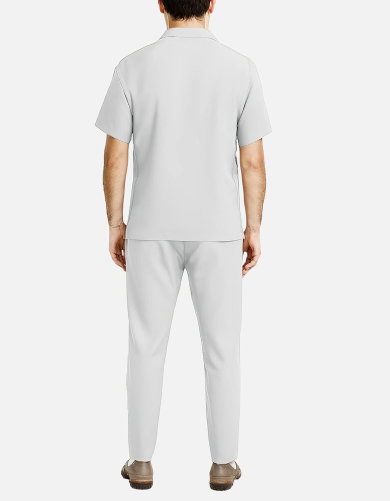 Mens Shirt Trousers Set Anti Wrinkle