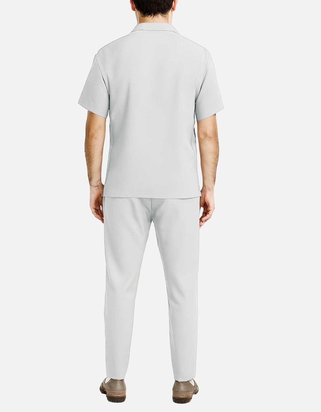 Mens Shirt Trousers Set Anti Wrinkle