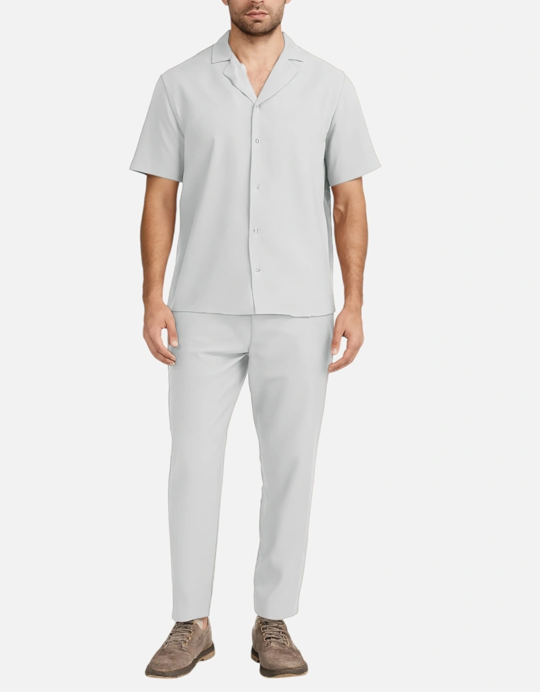 Mens Shirt Trousers Set Anti Wrinkle