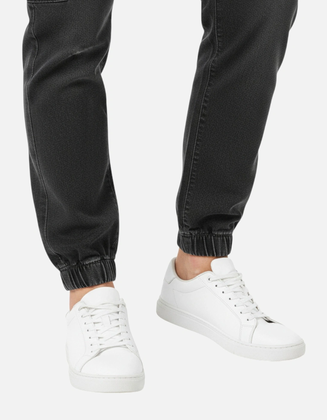 Mens Cargo Denim Jeans Regular Fit Joggers
