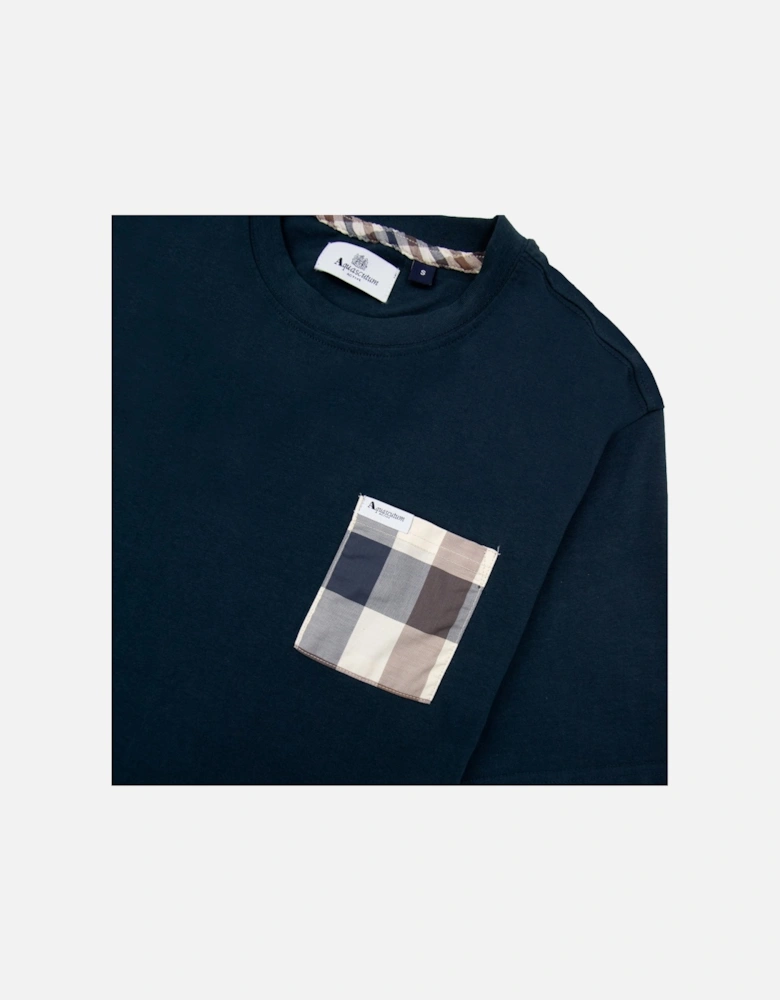 Macro Club Check T-shirt Navy 11