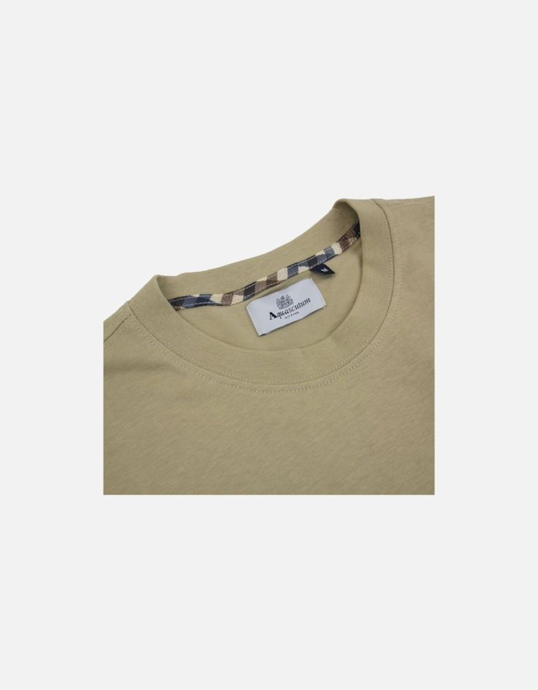 Active Small Logo T Shirt Beige