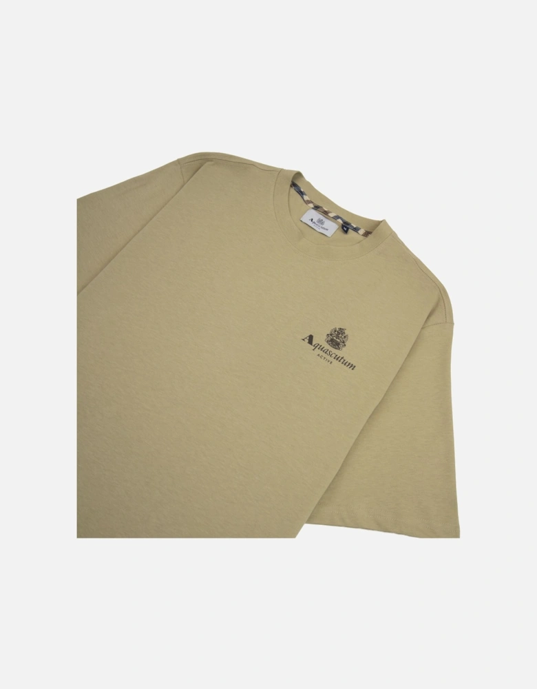 Active Small Logo T Shirt Beige