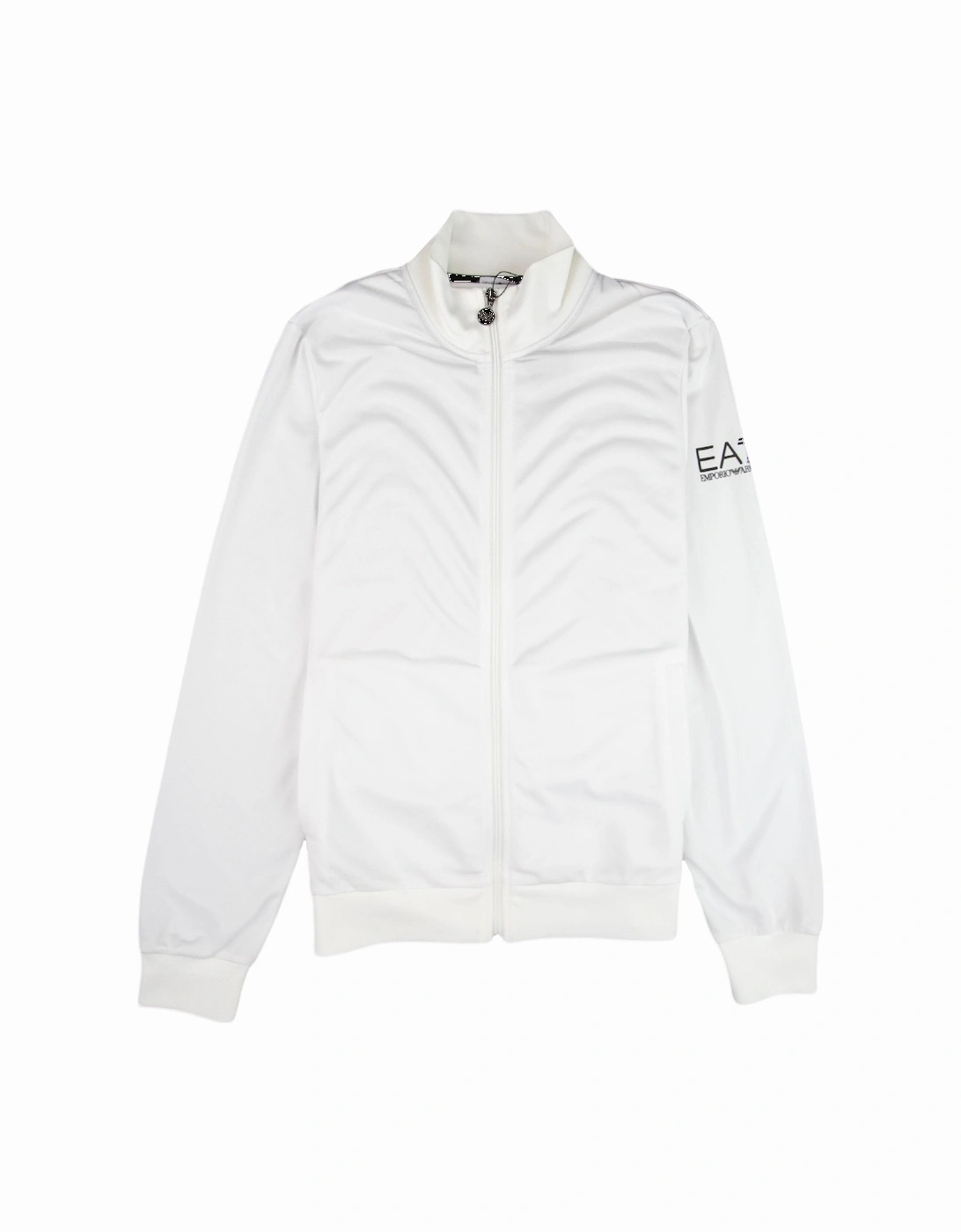 Train Logo Funnel Neck Polyester Track White/black