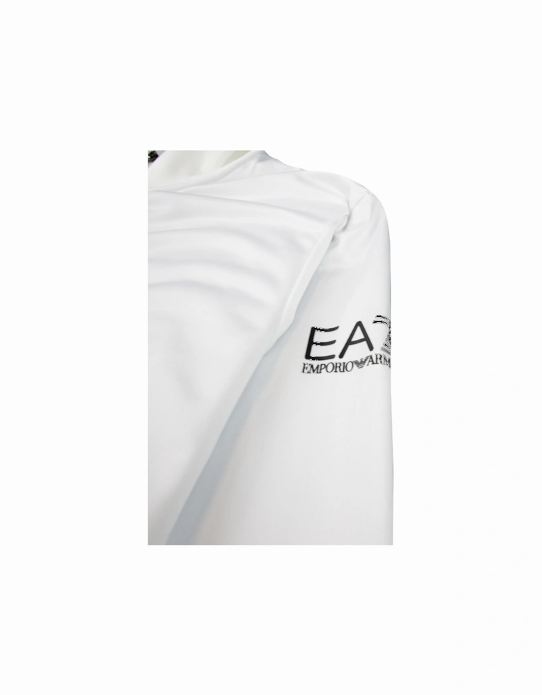 Train Logo Funnel Neck Polyester Track White/black