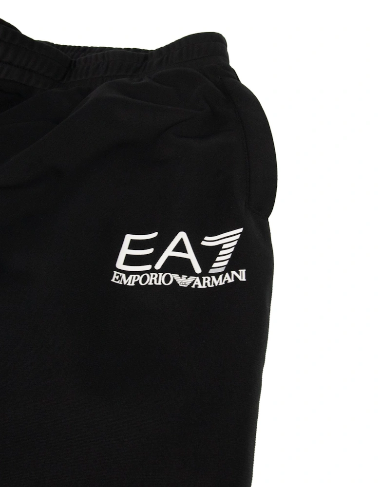 Train Logo Funnel Neck Polyester Track White/black