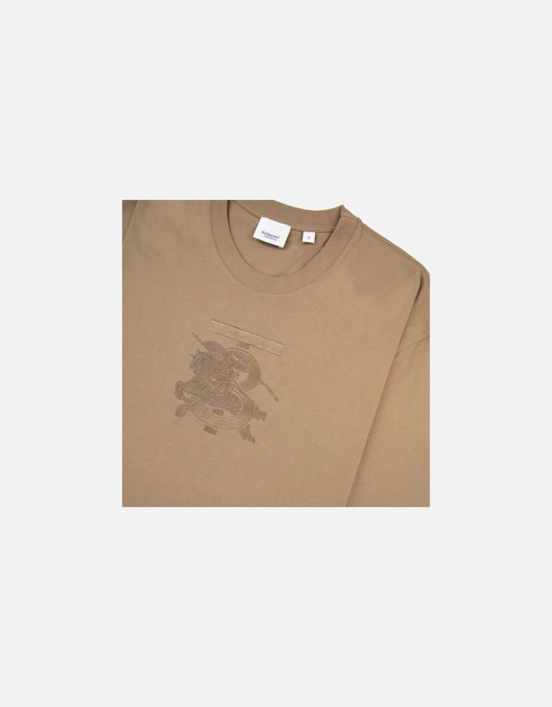 Tristan Embroidered Ekd T-shirt Camel