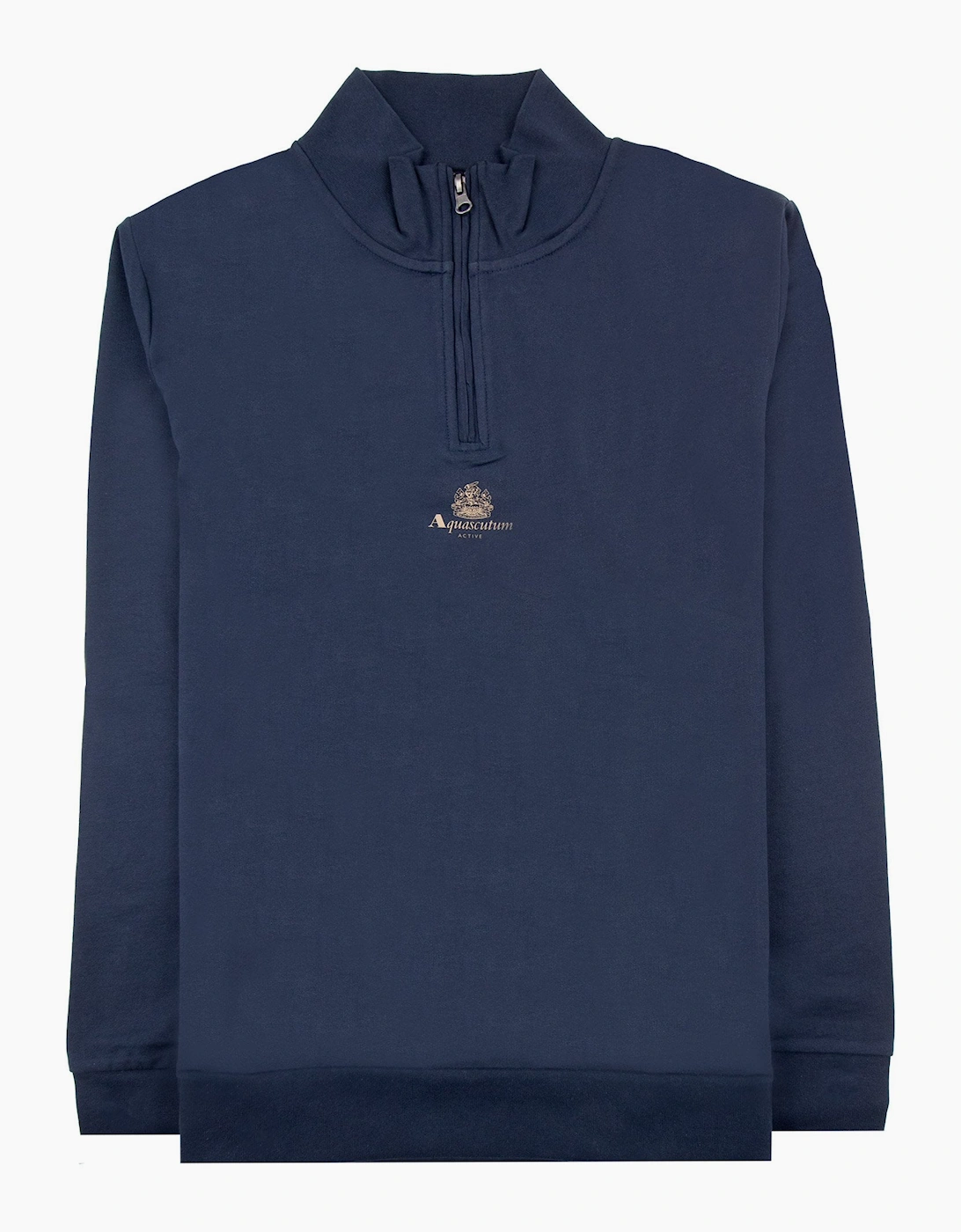 Men's Aquascutum Small Logo Quarter Zip Navy 11 - Size: 36