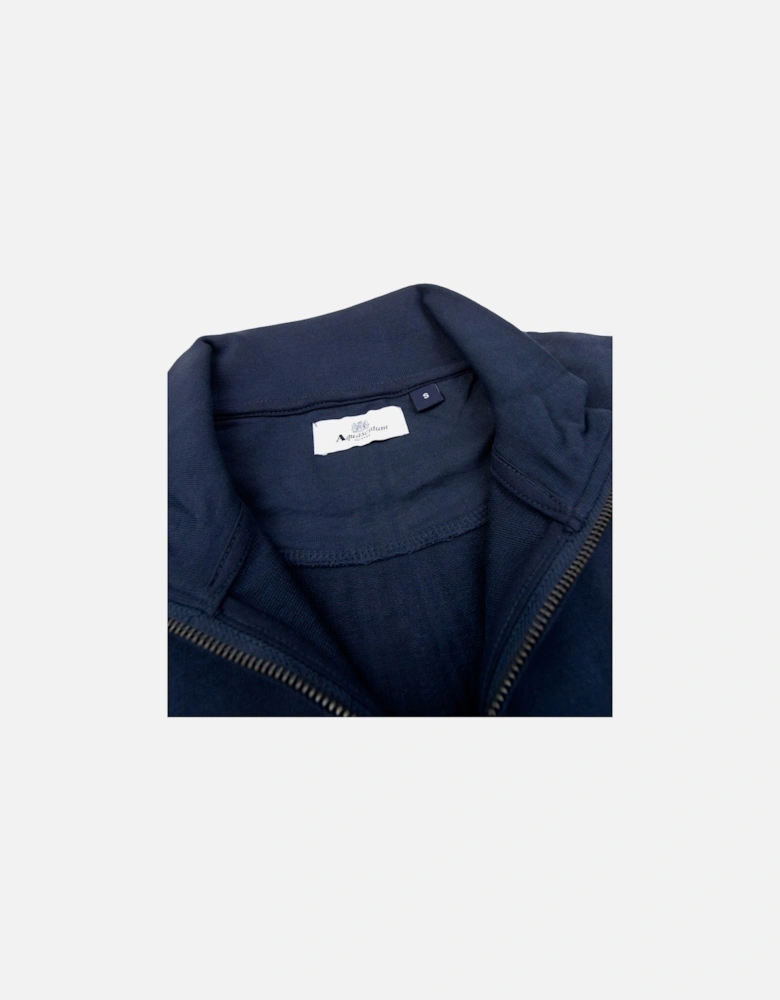 Small Logo Quarter Zip Navy 11