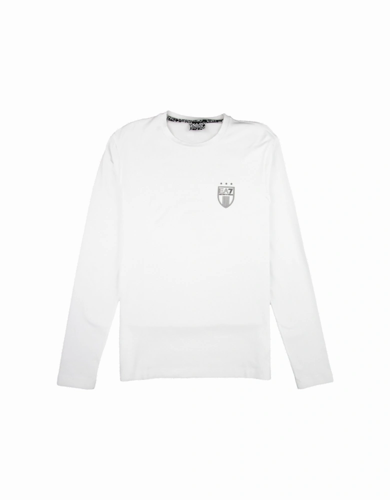 Long Sleeve Soccer 7 T-shirt White