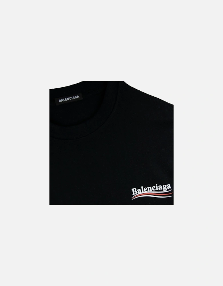 Political S/s T Shirt Black 1000