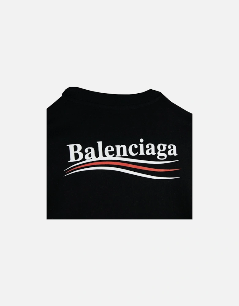 Political S/s T Shirt Black 1000