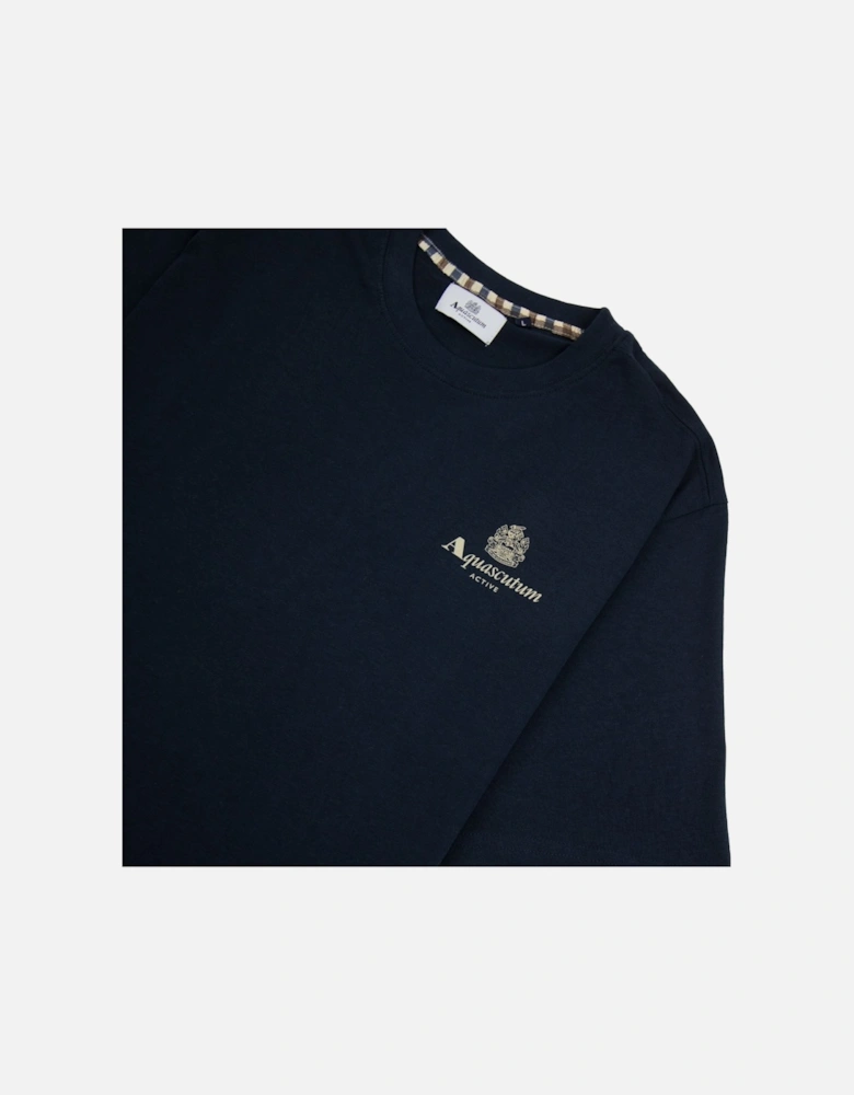 Active Small Logo T Shirt Navy