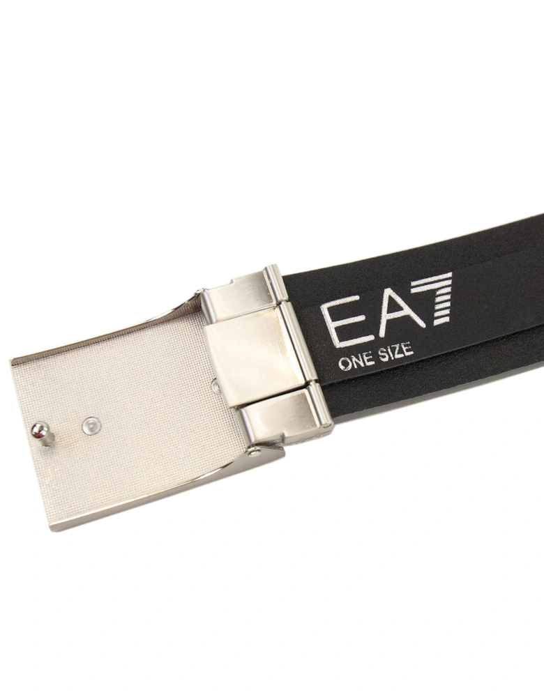 Reversible Brushed Leather Belt Anthracite Black