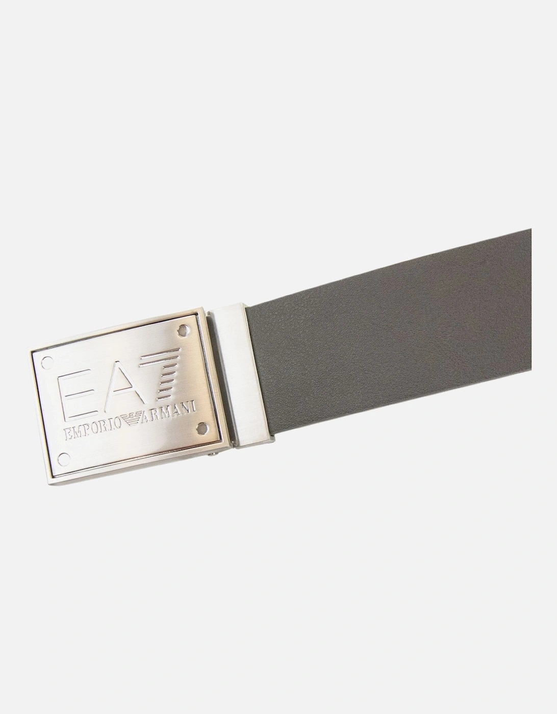 Reversible Brushed Leather Belt Anthracite Black
