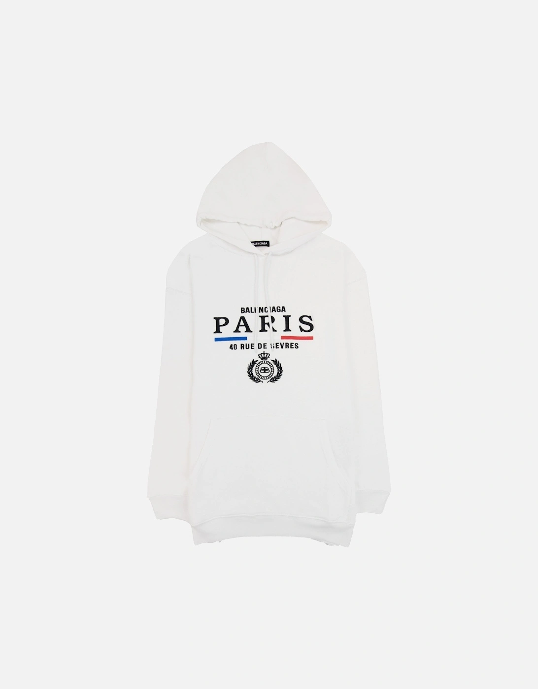 Paris Flag Hoodied Sweatshirt White 9000, 5 of 4