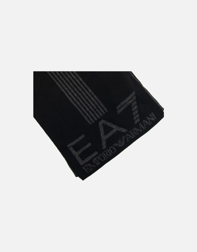 Montain Logo Scarf Black
