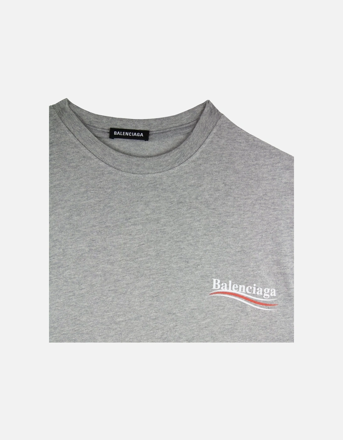 Political S/s T Shirt Grey 1300