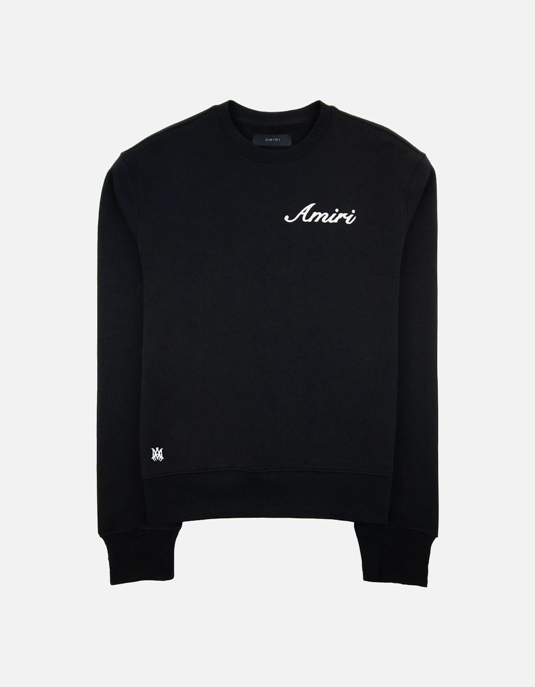 Script Logo Crew Neck Sweatshirt Black, 6 of 5