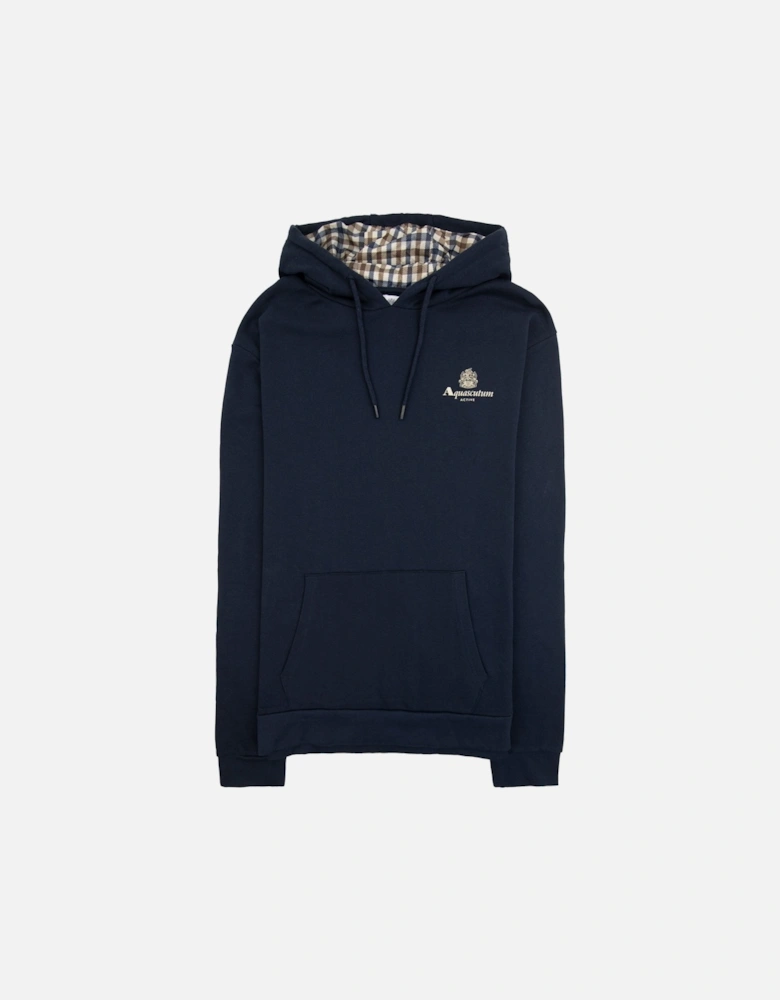 Active Small Logo Hoodie Navy