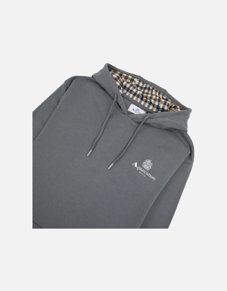Active Small Logo Hoodie Charcoal