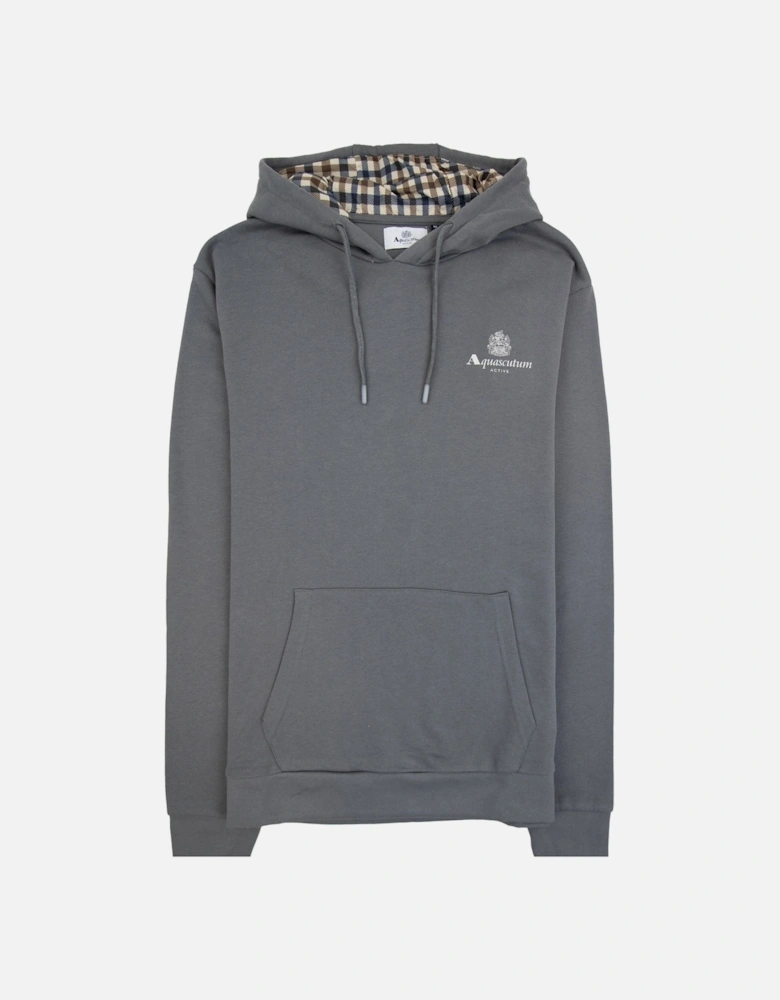 Active Small Logo Hoodie Charcoal