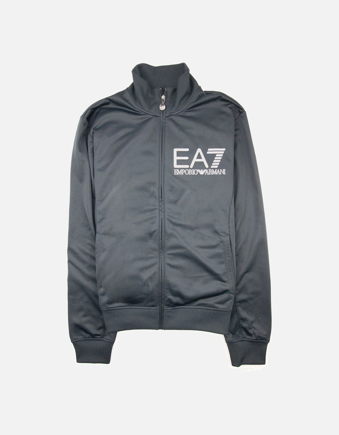 Large Silver Logo Tracksuit Top Night Blue, 3 of 2