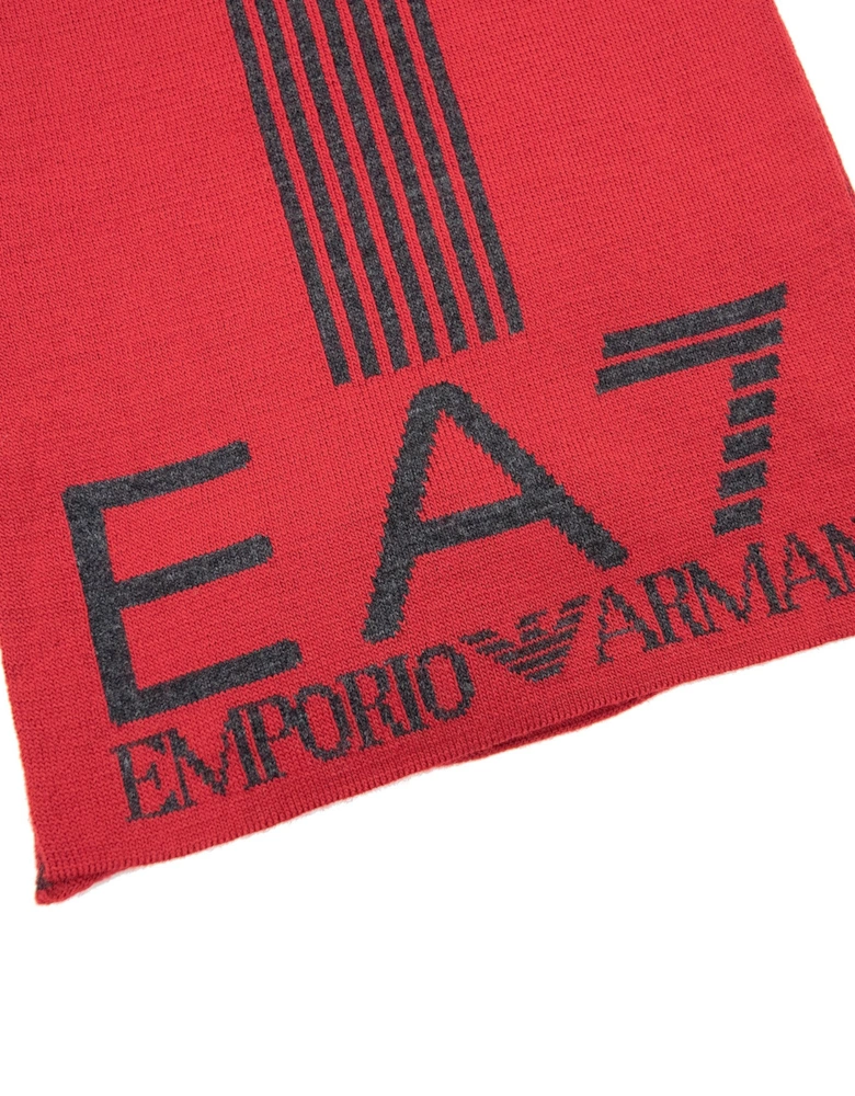 Montain Logo Scarf Candy Red
