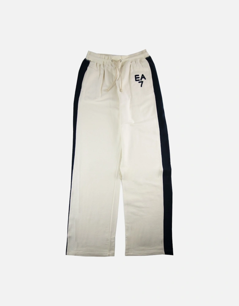 Side Stripe Straight Leg Pantalone Off White