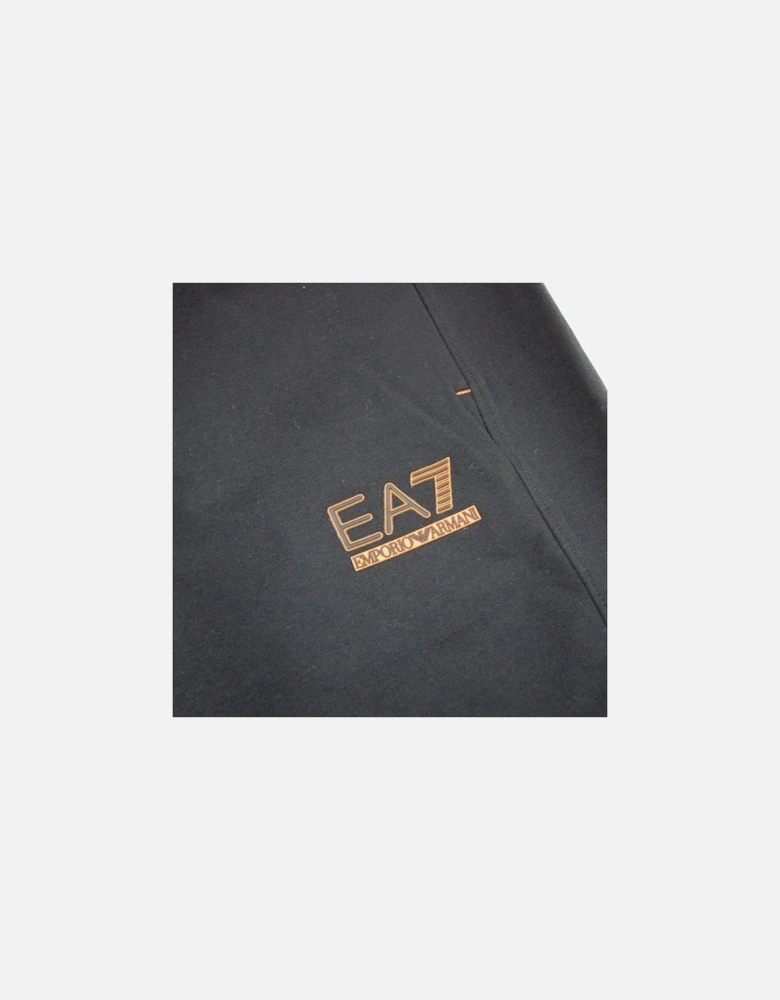 Rubber Logo Straight Cuff Track Pants Black