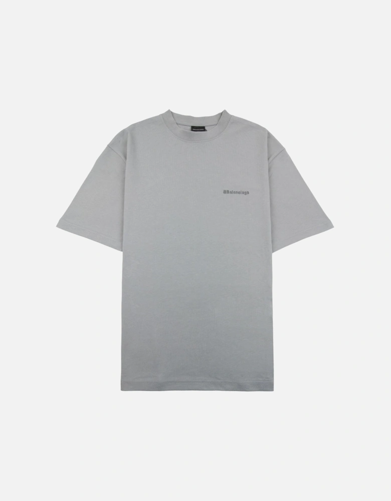 Bb Embroidered Chest Logo T-shirt Grey