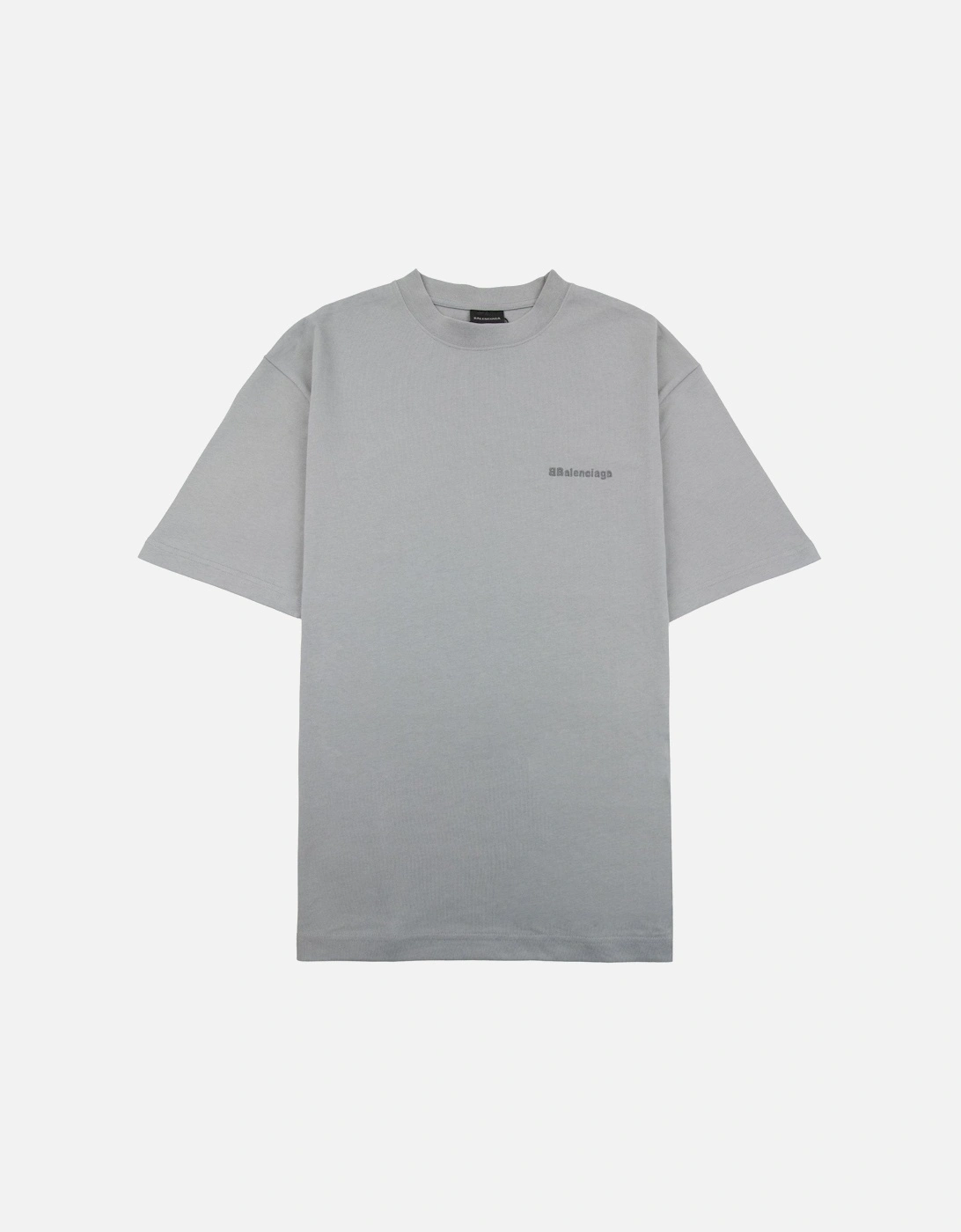Bb Embroidered Chest Logo T-shirt Grey, 6 of 5