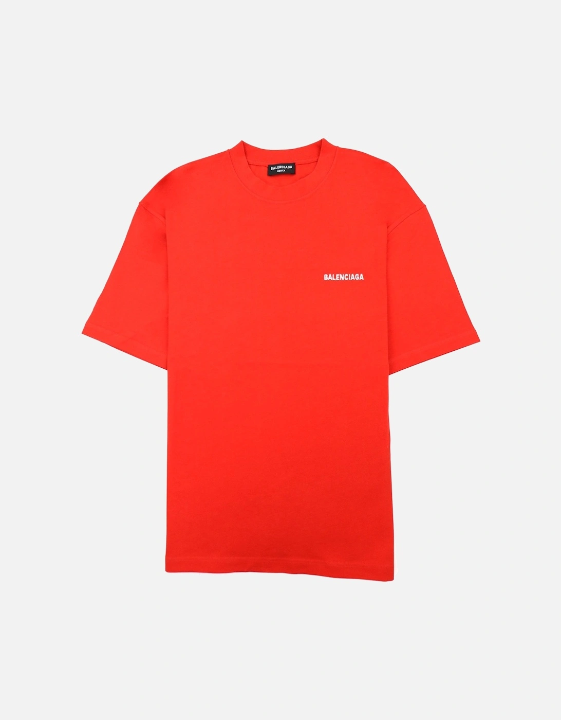 Logo Crewneck T Shirt Red/white, 6 of 5
