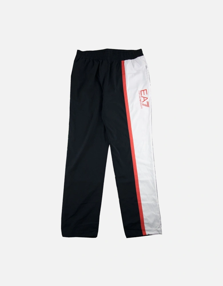 Train Colour Block Tracksuit Buttoms Black/white